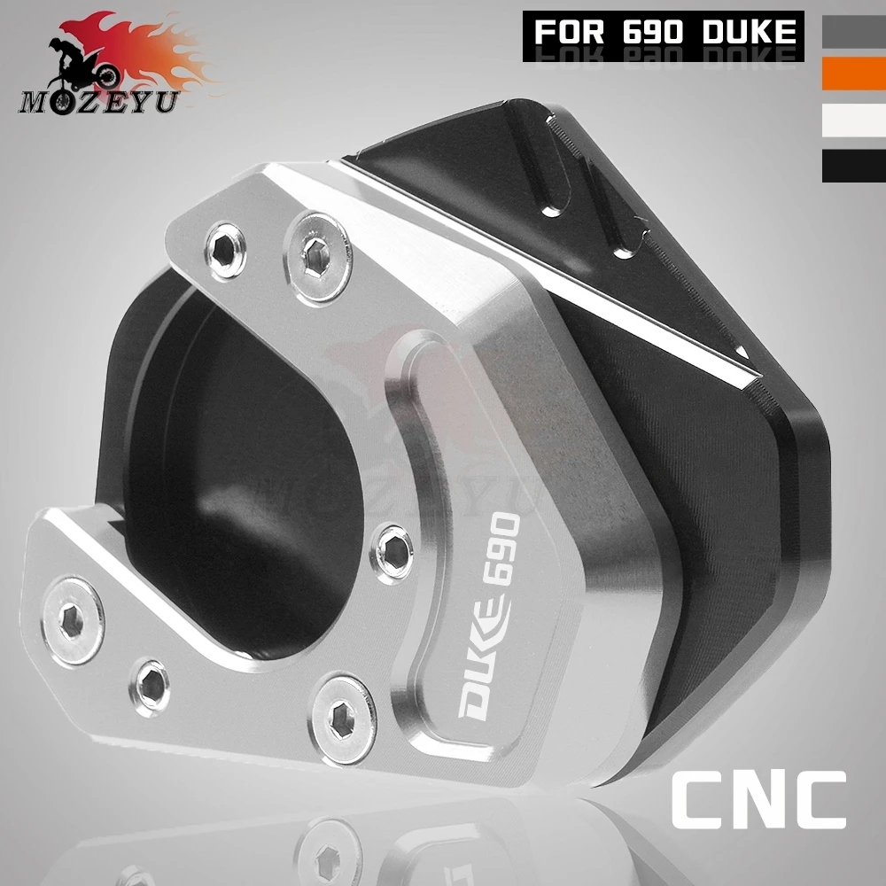 

Motorcycle Accessories CNC Side Stand Enlarge Kickstand Extension Plate Pad CNC For KTM DUKE 690 duke690 2012 2013 2014 2016