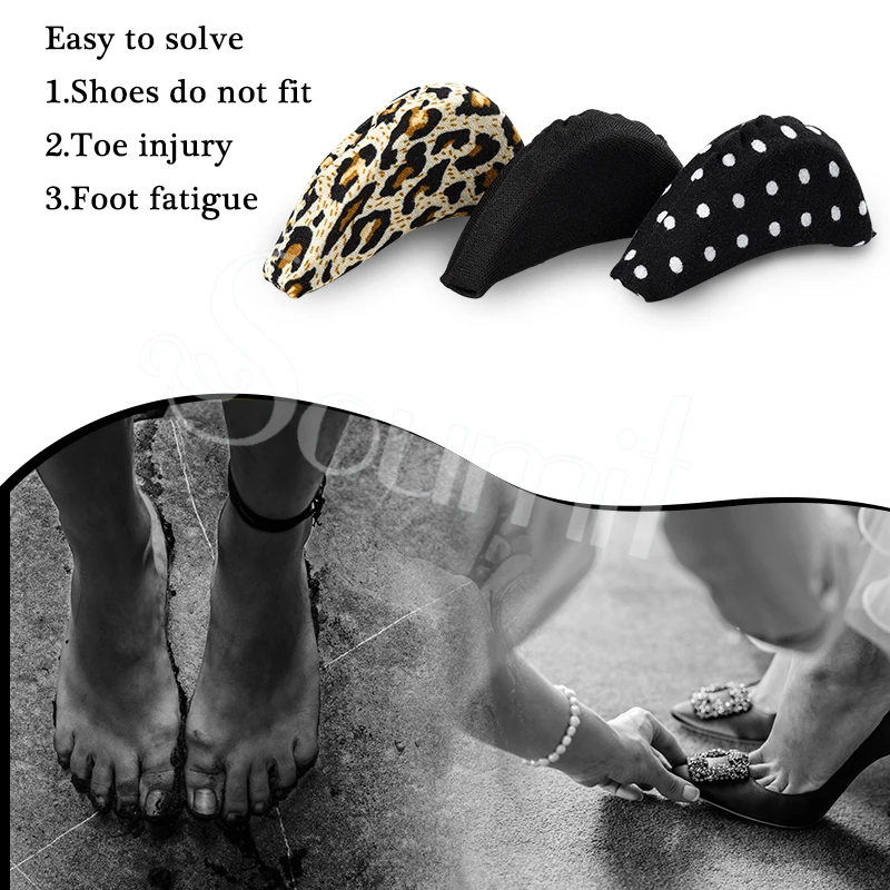 Soumit/1 пара; вставка для передней части стопы; женские туфли на высоком каблуке; туфли из губчатого материала на подушке; стельки с наполнителем