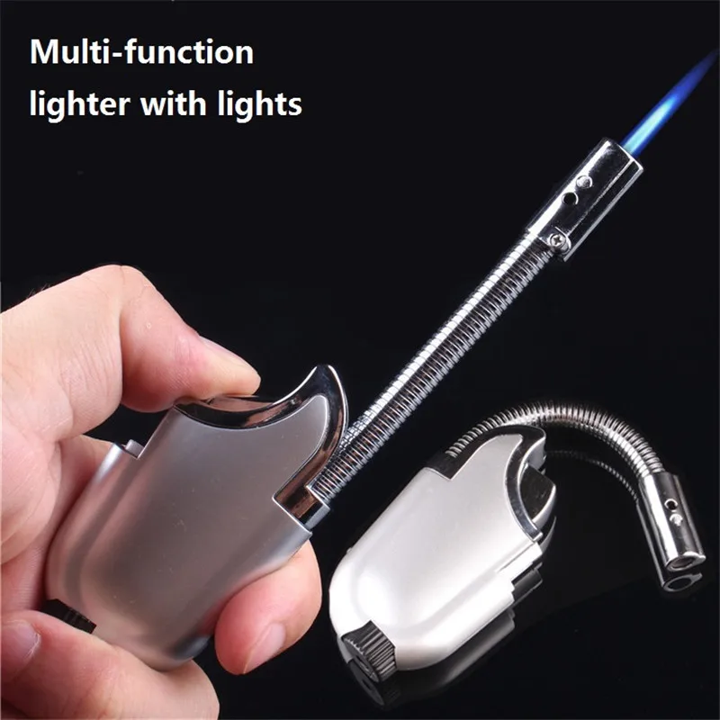 Deformable Metallic Hose Shape Cigarette Lighter Refillable Gas Lighter