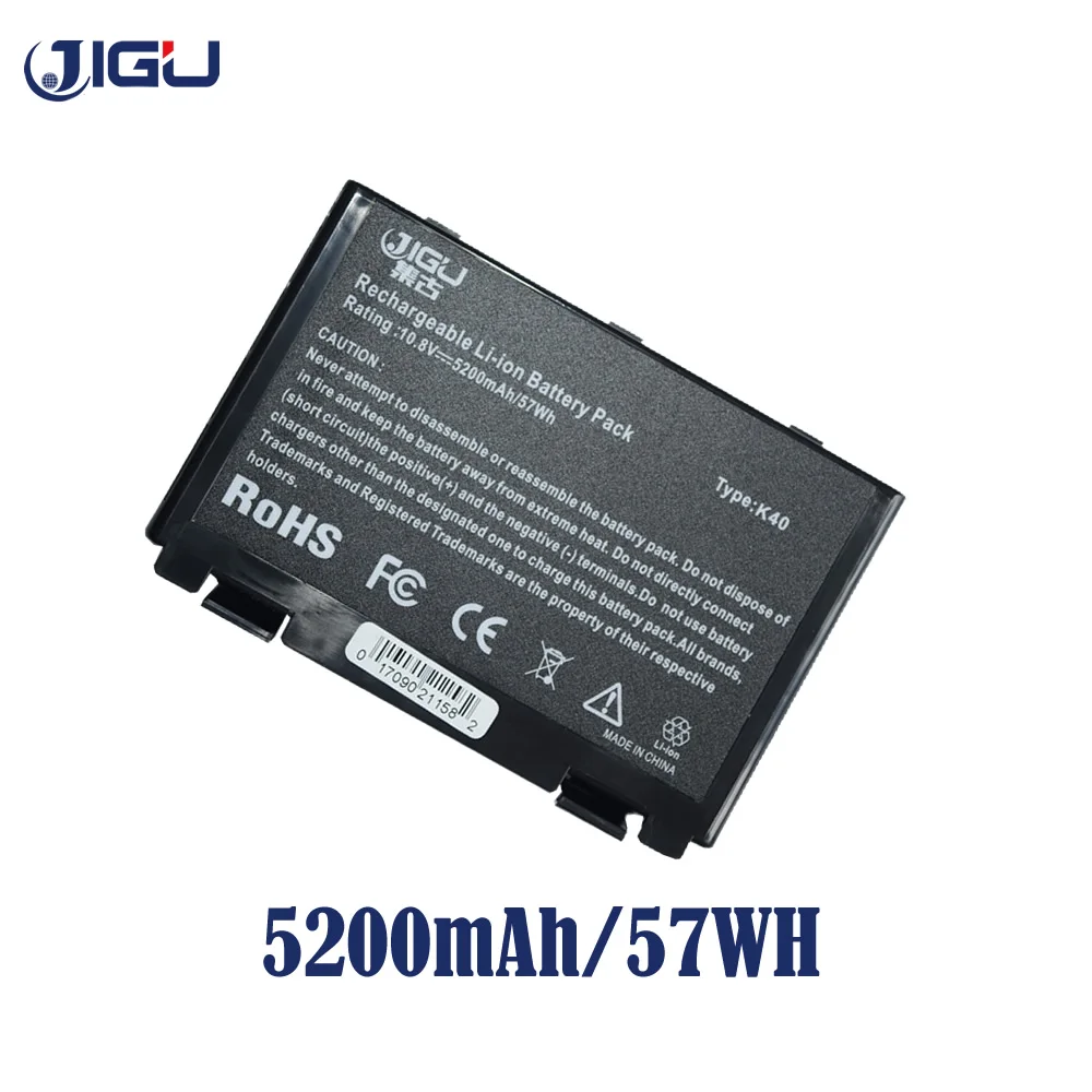 Tanie JIGU 6 komórki bateria do laptopa asus K40ab K40in K40ij K40ad K50ij K50in K50id K50af K51ac K51ae K51ab K60ij K61ic K70ab