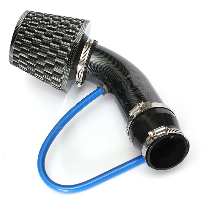 Mayitr 3 inch 76mm Universal Car Racing Cold Air Intake Filter System Aluminum Pipe Power Flow Hose Kit