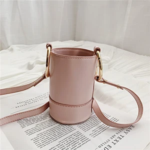 Женские сумки через плечо с широким плечевым ремнем, однотонные маленькие кошельки и сумки из искусственной кожи, новые дизайнерские женские сумки-мессенджеры - Цвет: 8138 Pink