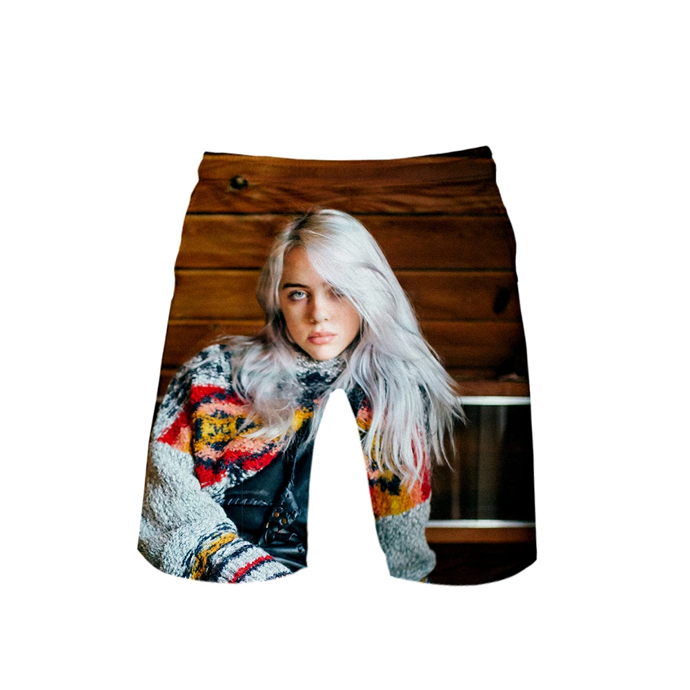 Billie Eilish-Bad Guy 3D Стиль Тренд стиль шорты 2019 Новые мужские модные трендовые шорты 2019 Kpop популярные повседневные летние шорты