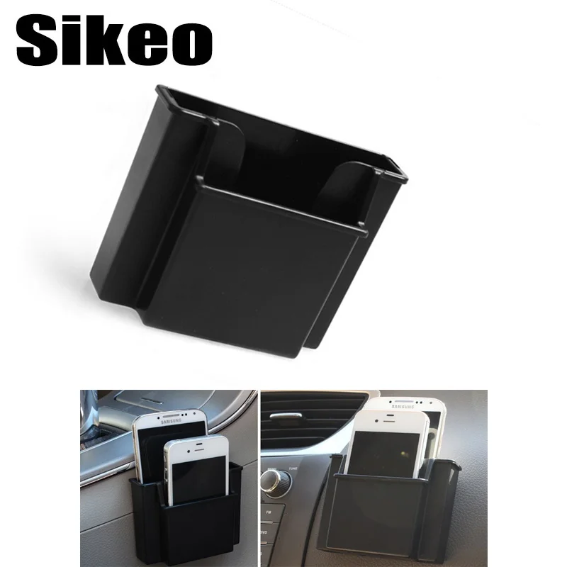 

1pcs Multifunctional Auto Car Mobile Phone Holder Black Mobile Phone Charge Box Holder Pocket Organizer Car Seat Bag Storage