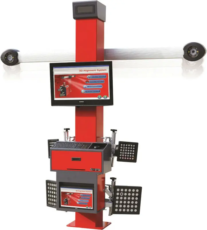 

3D Wheel Alignment Machine S-F9 (Variable-height camera support by electricity & Camera automatic tracking)