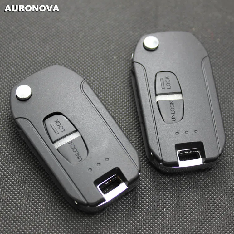 AURONOVA новый обновленный Складной Корпус для ключа флипа Mitsubishi Pajero 2 кнопки