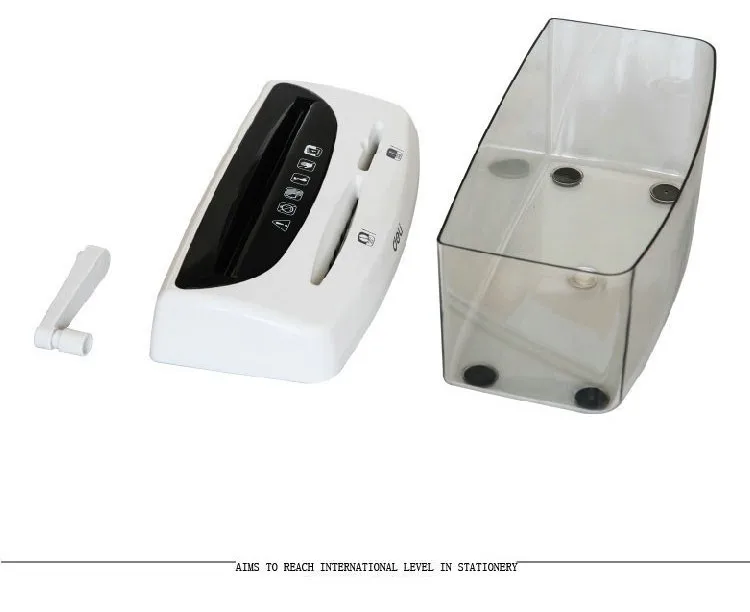 Мини 4L Настольный ручной A4 Шредер совместимый резки для бумаги и кредитной карты и CD 1 лист/Shred