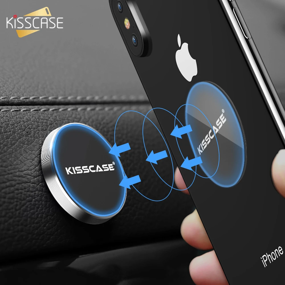 

KISSCASE Magnetic Car Phone Holder For iPhone Car Mount Magnet Sticker Stand Phone Holders Soporte Movil Auto Celular Para Carro