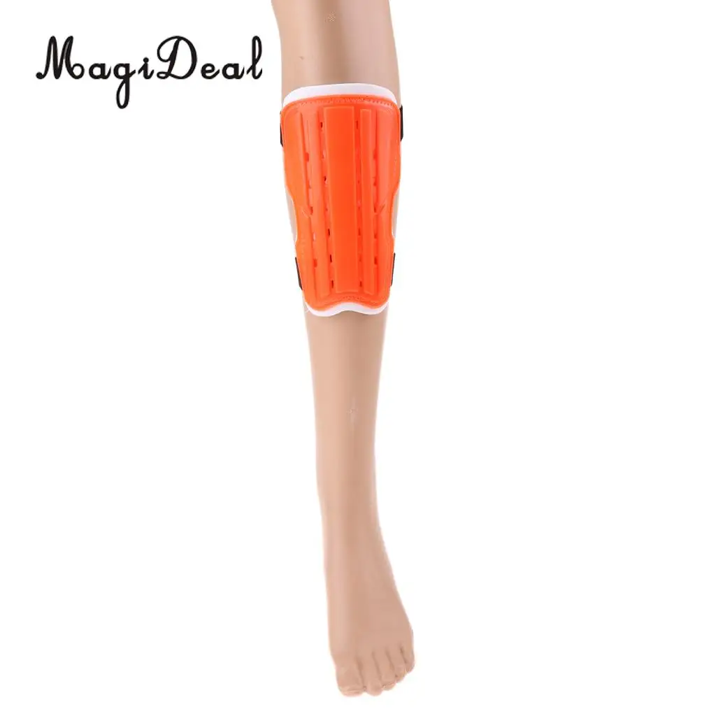 MagiDeal Lightweight Soccer Football Training Sports Padded Shin Guard Pads Protector White for Hockey Basketball Volleyball