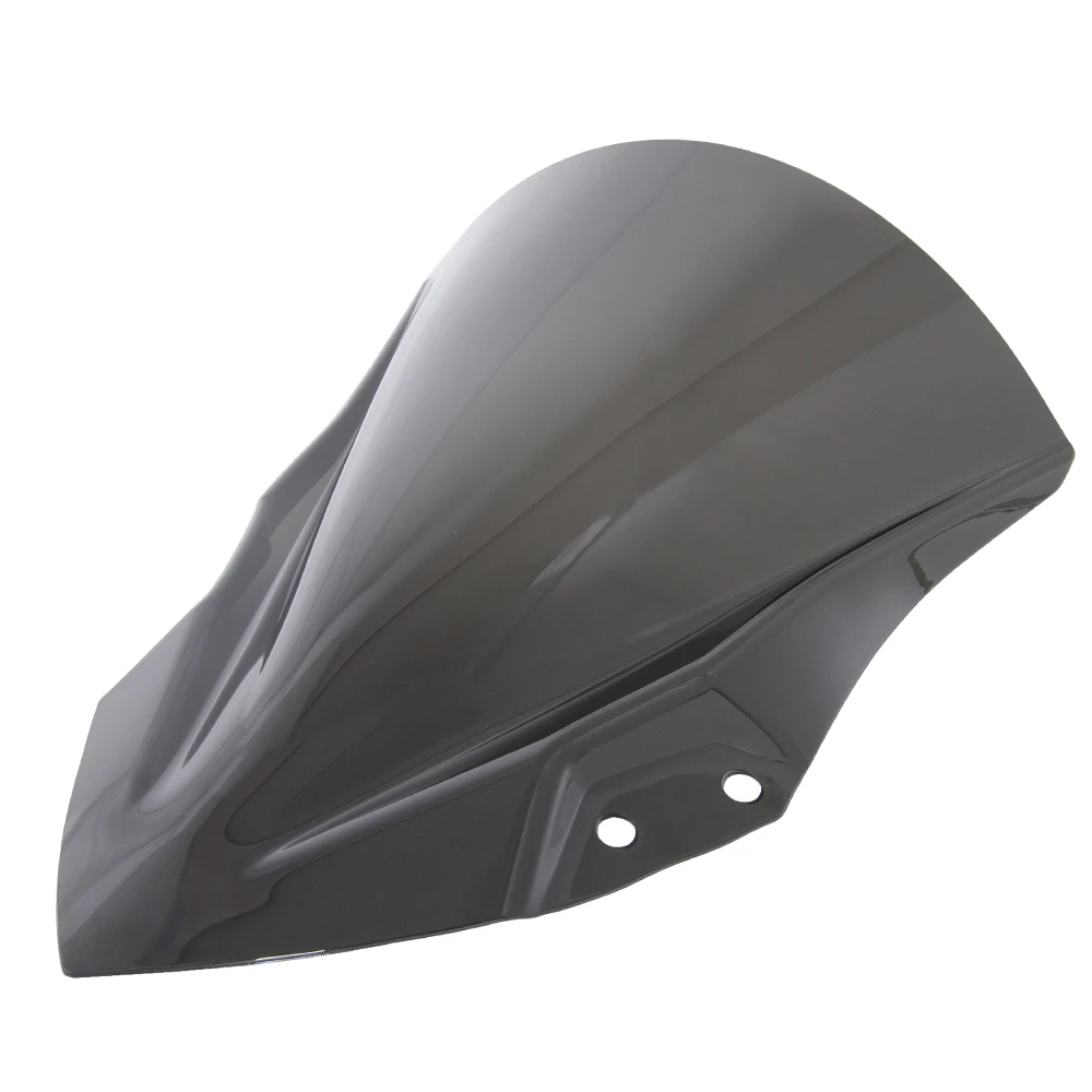 Ninja400 Ninja250 Motorcycle Windshield Windscreen Double Bubble Wind Deflector For Kawasaki Ninja 250 Ninja 400 Black