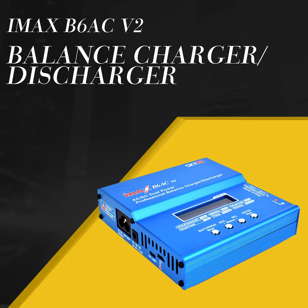 Балансирующее зарядное устройство SKYRC iMAX B6AC V2 6A 50 Вт/Dis для 1 6S LiPo Li Ion LiFe LiHV Nimh Nicd PB RC