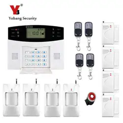 YoBang безопасности русско-английский испанский ЖК-дисплей дома охранной сигнализации Системы GSM металла дистанционного Управление