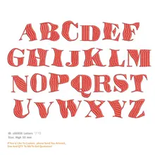 26 письма вышитые патчи утюг на продвижение парч Экологичные ручной работы 3D аппликация для одежды на заказ логотип патч