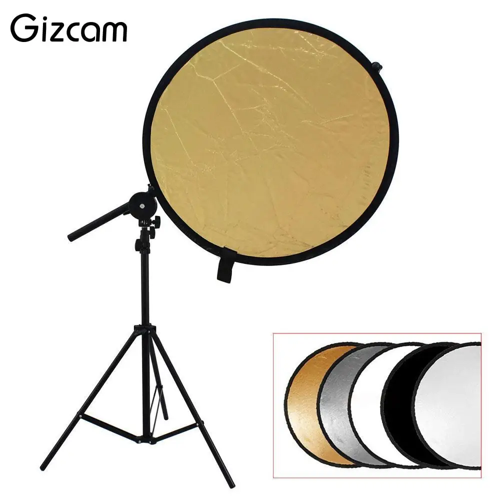 

Gizcam New 22" 60 cm 5 in 1 Photo Studio Multi Disc Collapsible Light Reflector Handheld Background Photograph Accessories Gift