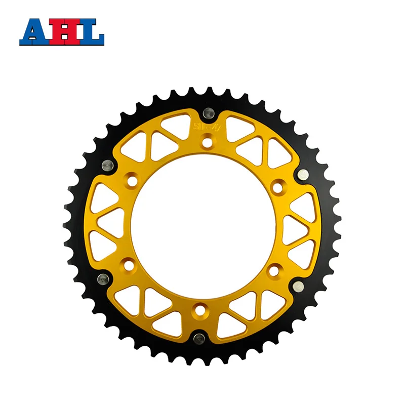 Motorcycle Parts Steel Aluminium Composite 47T Rear Sprocket For SUZUKI