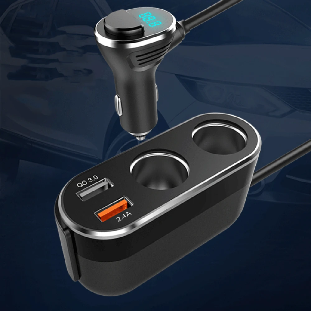 Двойной USB порт 2 полосная Автоматическая розетка для автомобильного