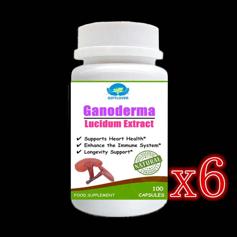 

6 bottle 600pcs,Strength Boosting Immunity,Longevity Support, Duan-Wood Ganoderma Lucidum/Reishi Spore Extract,Lingzhi mushroom