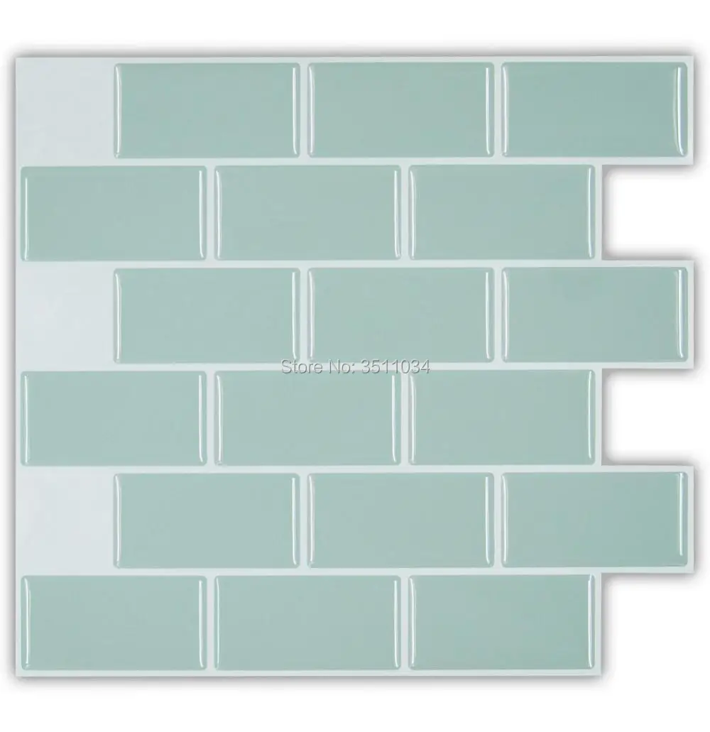 

Anti mold 3d stick on tiles PET paper with PU glue tile self adhesive wall sticker 1box 20pieces 25.5x28.5cm