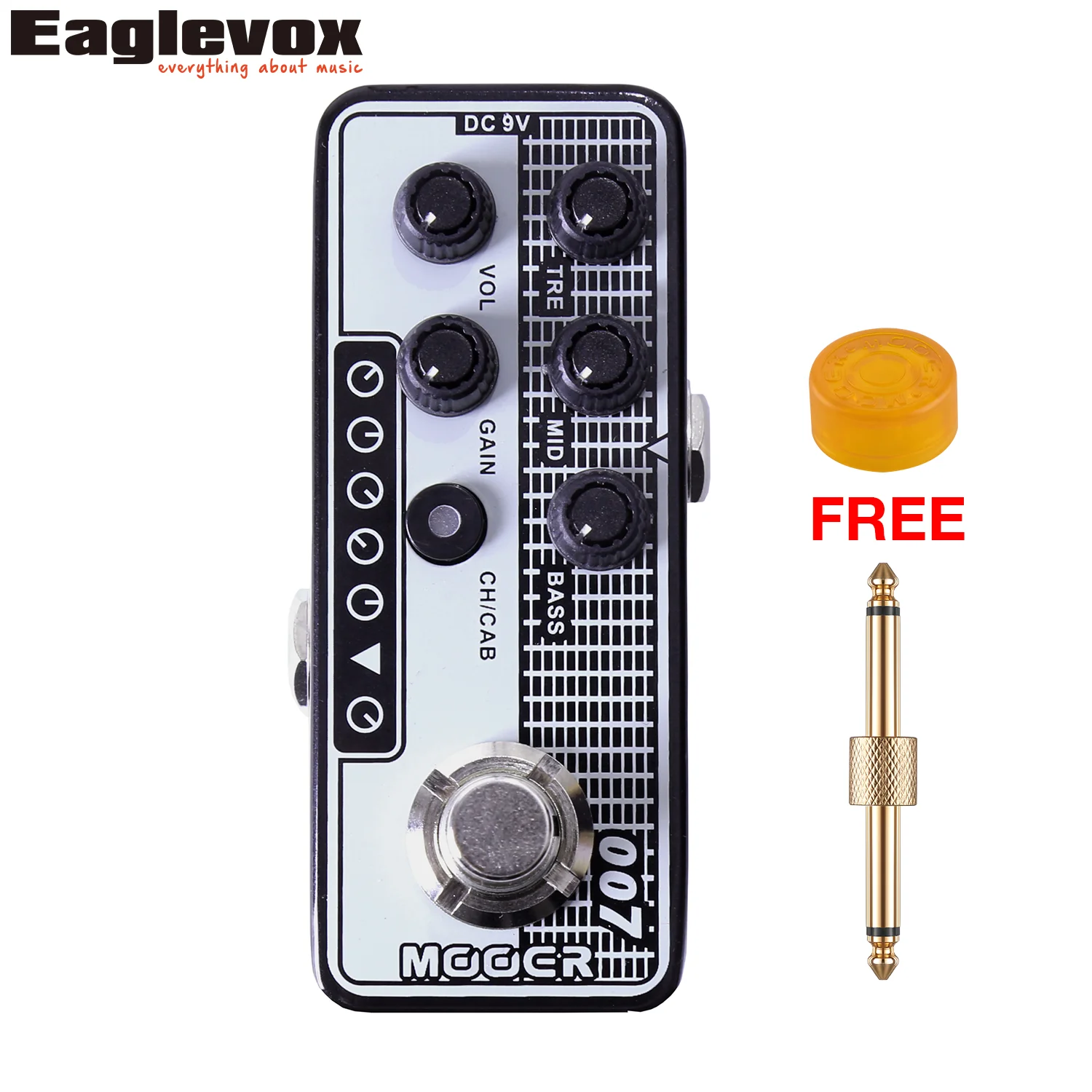 Mooer 007 Regal Tone Micro Preamp 3 band EQ Gain Volume Controls Guitar