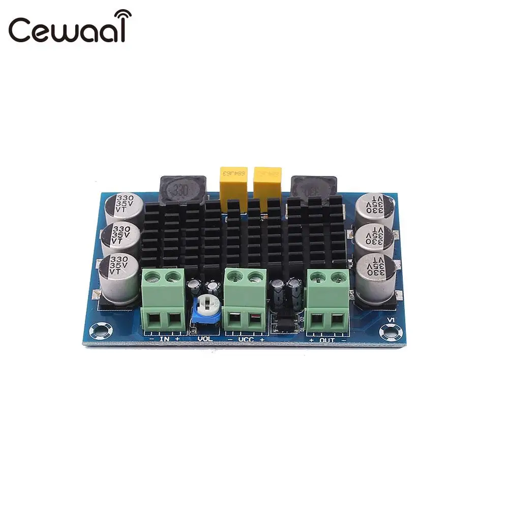 

TPA3116 D2 100W XH-M542 Mono Channel Audio Power Amplifier Board DC12V-24V