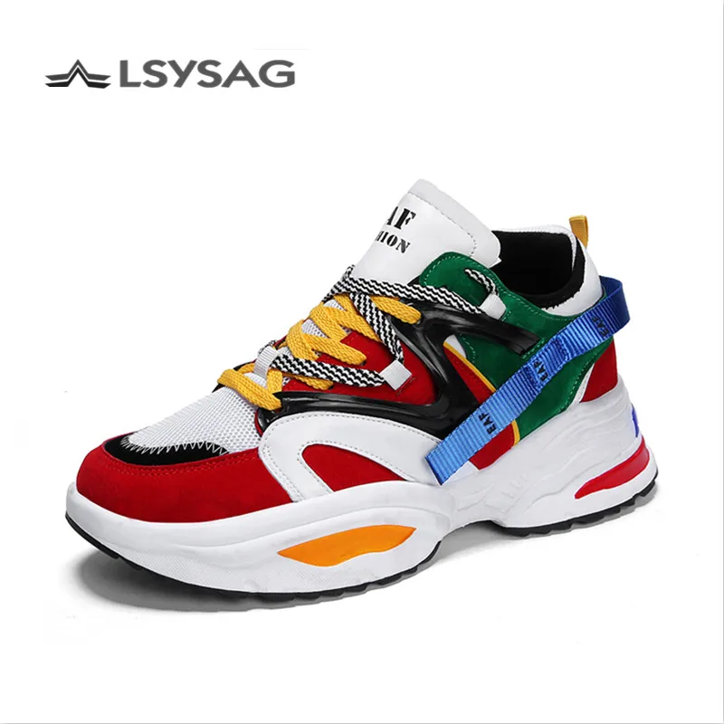 

Running Shoes For Men Lace-up Athletic Trainers Zapatillas Sports Male Shoes Outdoor Walking Sneakers
