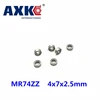 Livraison gratuite 10 pièces mini roulement MR74ZZ L-740ZZ 4x7x2.5mm roulements P5 MR74 ZZ 4*7*2.5 roulements à billes à gorge profonde ► Photo 1/4