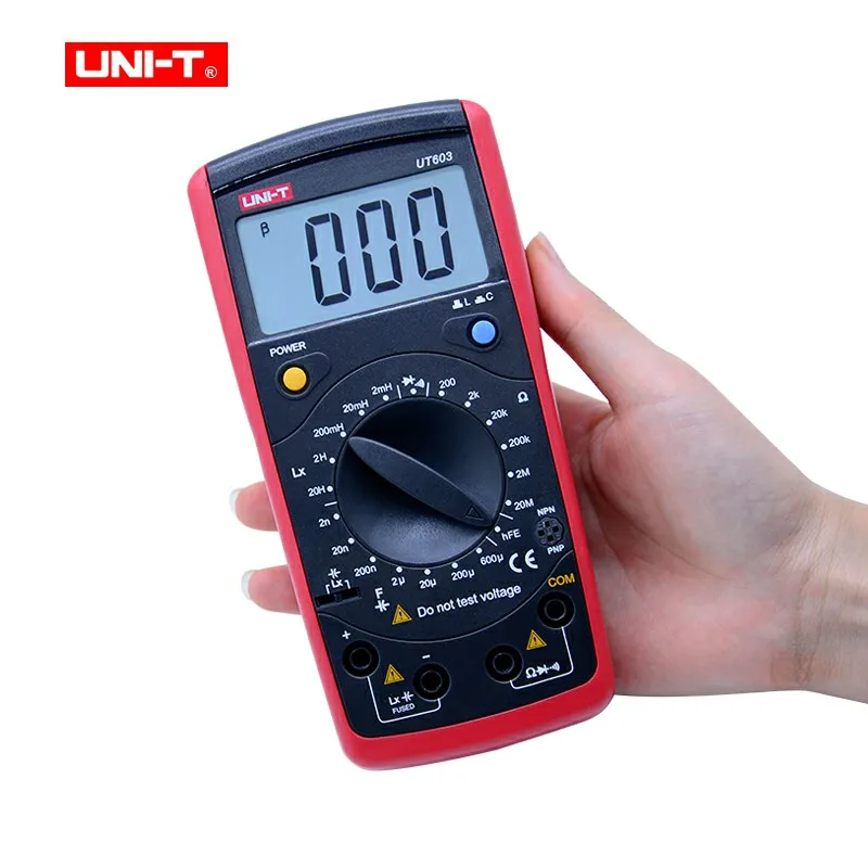 UNI-T UT603 Digital LCD Modern Inductance Capacitance Meter Tester LCR Meter Ca 
