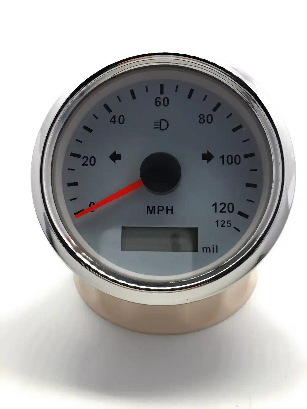 85 ミリメートルユニバーサル Gps スピードメーター走行距離 125mph ボート車のトラックオートバイ 3 3 8 と 12v 24v バックライト 速度計 Aliexpress