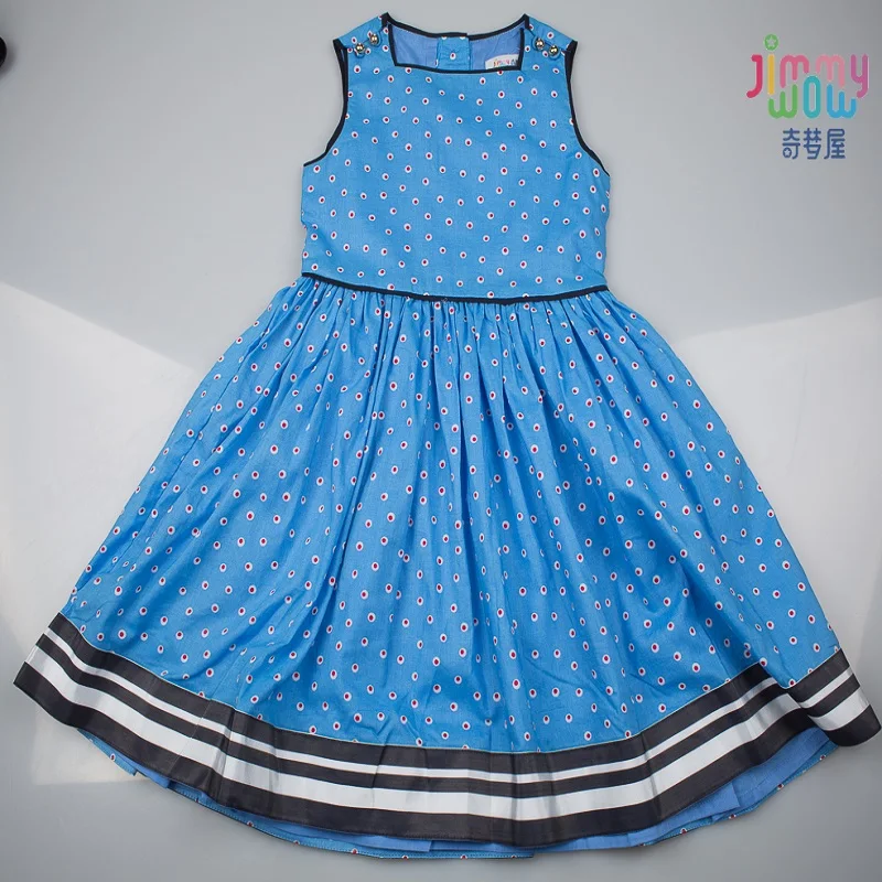 

2019 New style spring summer children girls dress cute baby girls birthday children party school cotton dress princess clothes