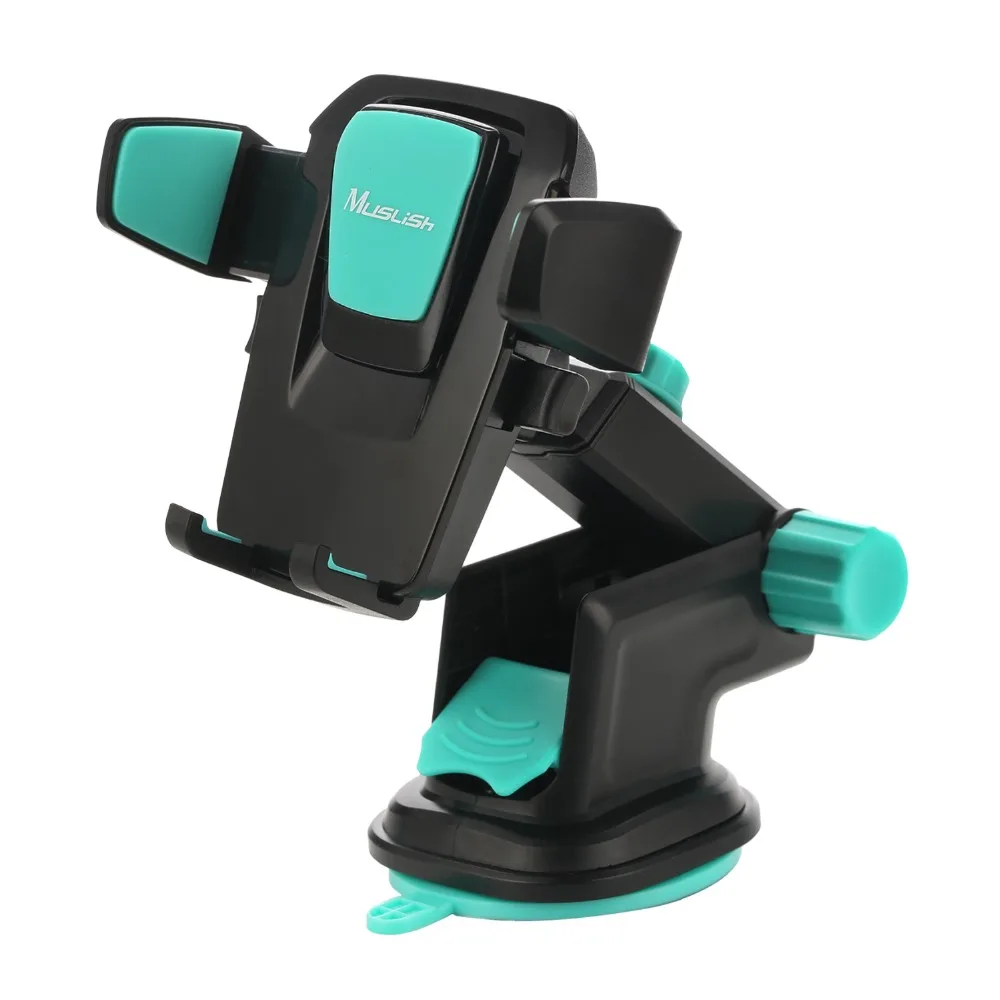 Car Mount Holder, Universal Car Phone Holder with Three Side Grips and