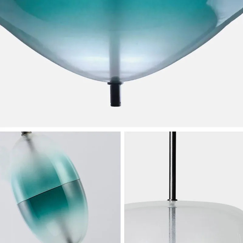 Post Modern Venice Glass Drop LED Pendant Light Blue Glass LED Art Decor Pendant Lamp Simple White Hanging Pendant Light  (21)