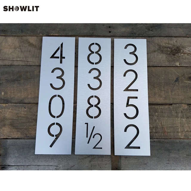 Custom Laser Cut Metal House Number Door Sign In Plates From Custom Laser Cut Metal House Number Door Sign