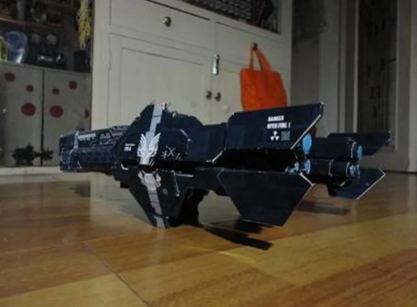 Высококачественный UNSC Halo Super warship Space Battleship 3D набор бумажных моделей|Картонные