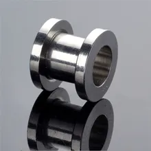 PINKSEE 2 шт. из нержавеющей стали с винтовой ушной вилкой, туннельные растяжки, Плаги для ушей в стиле панк, мужские и женские серьги пирсинг ювелирные изделия