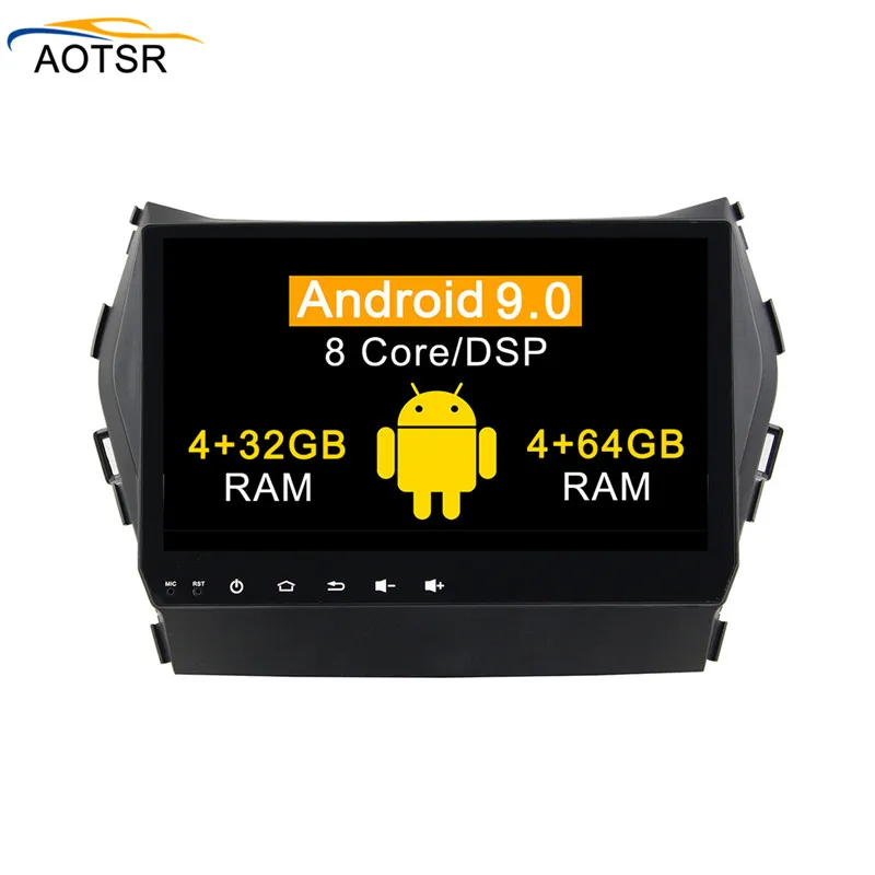 Excellent DSP 4G+64G Android 9.0 car multimedia player For Hyundai IX45 2014 2015 2016 car gps navigation radio video stereo BT head unit 3