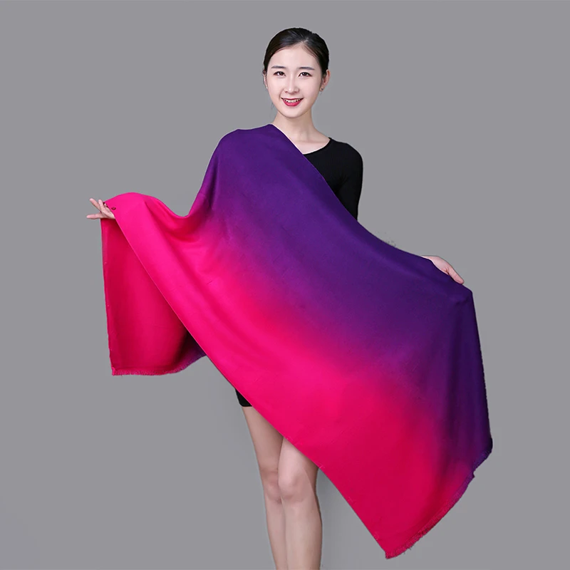 Mingjiebihuo Новые Модные осенние и зимние женские толстые теплые удобные высокое качество длинный вязаный шарф двойного назначения шаль