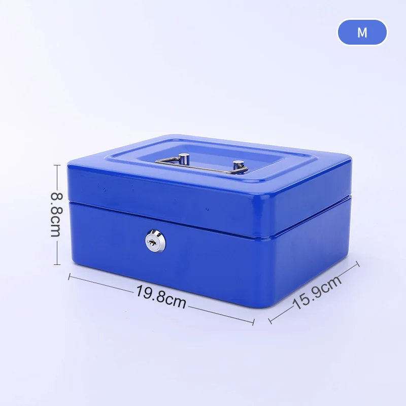 Металлический ящик для хранения косметики косметический Органайзер для экономии денег ювелирные изделия 5 решетки большой емкости цветной проходной Ключ Скрытая коробка TH - Цвет: Синий