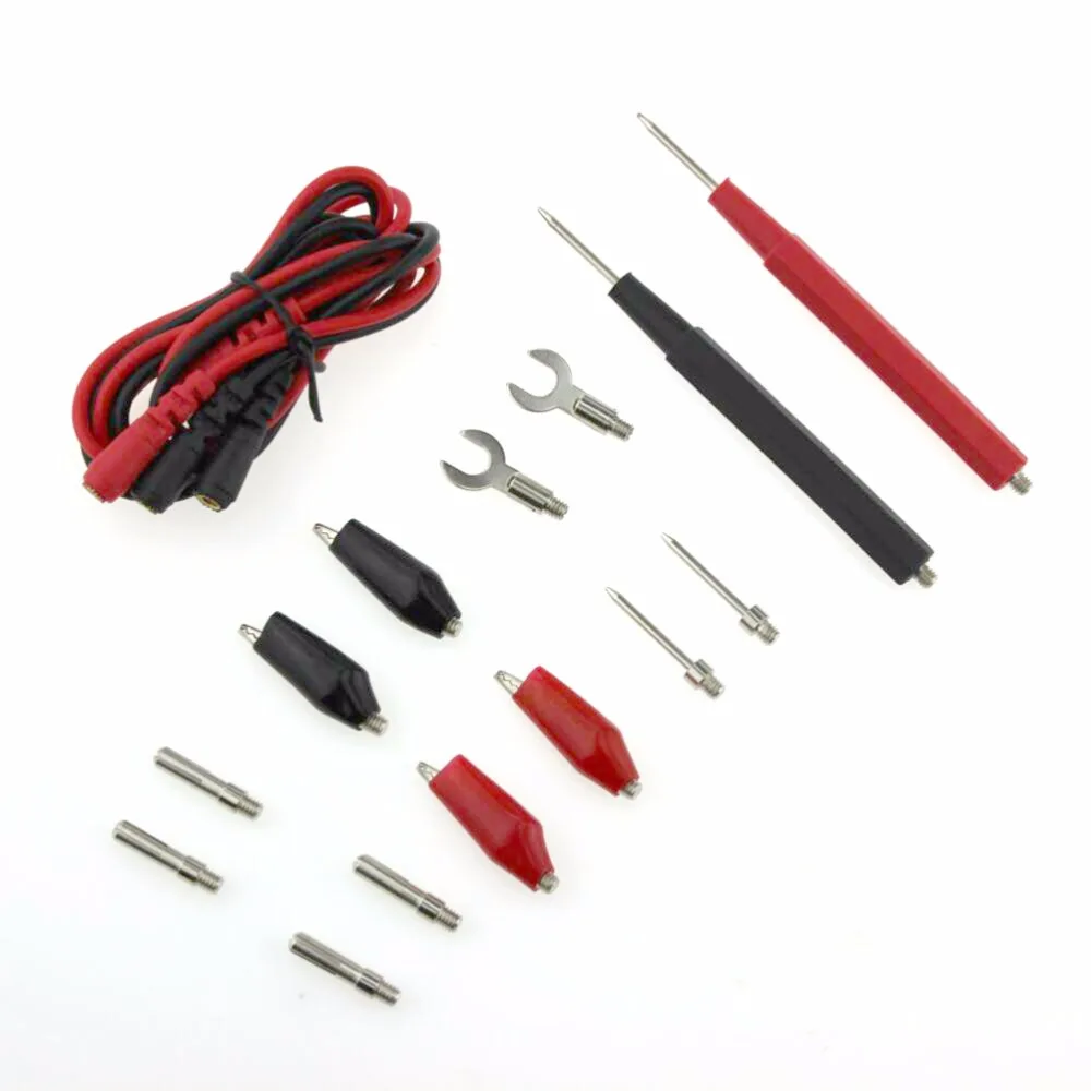 16pcs/Set Multifunction Digital Multimeter Probe Silicone Test Lead Cable Alligator Burn Resistant Digital Multimeters Test Tool