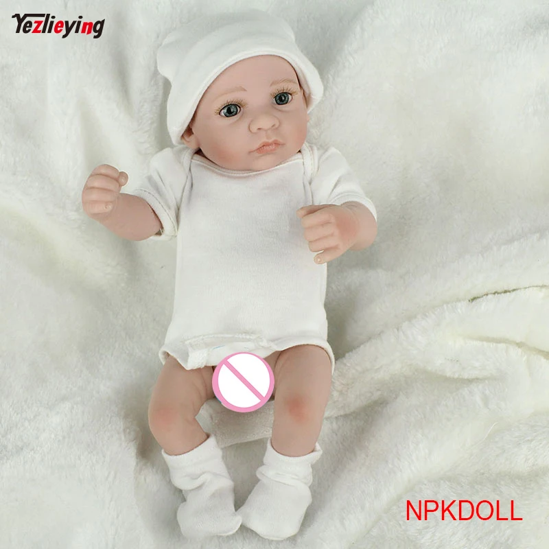 

10 inch Blink Mini Reborn Newborn Boy Realistic Rebirth Rebuild Full Silicone Vinyl Handcraft Simulation Baby Doll F Child Gift