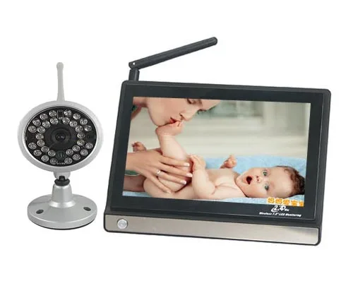 2.4Ghz  Wireless Baby Camera 7 Inch LCD Display  IR Night Vision  Wireless Baby Monitor