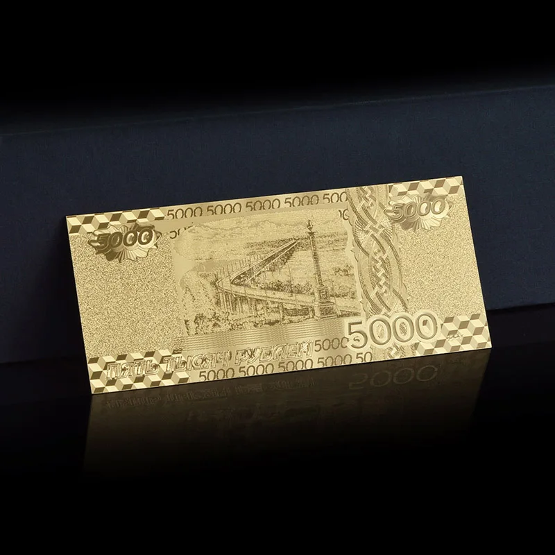 Капельница WR Новая коллекция 5000 рубля золотые банкноты Российская банкнота принимаем смешанные оптовые подарки на день рождения