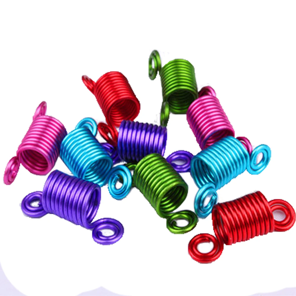 New Star Hair Braid Dreadlock Beads Cuffs Clips Braid Spiral For Braid Hair Extension Accessories For Fashion Girls Add Party