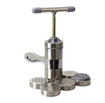 

New Stainless Steel Noodle Maker With 5 Models Manual Noodles Press Pasta Machine Kitchen Tools Vegetable Fruit Juicer Steel