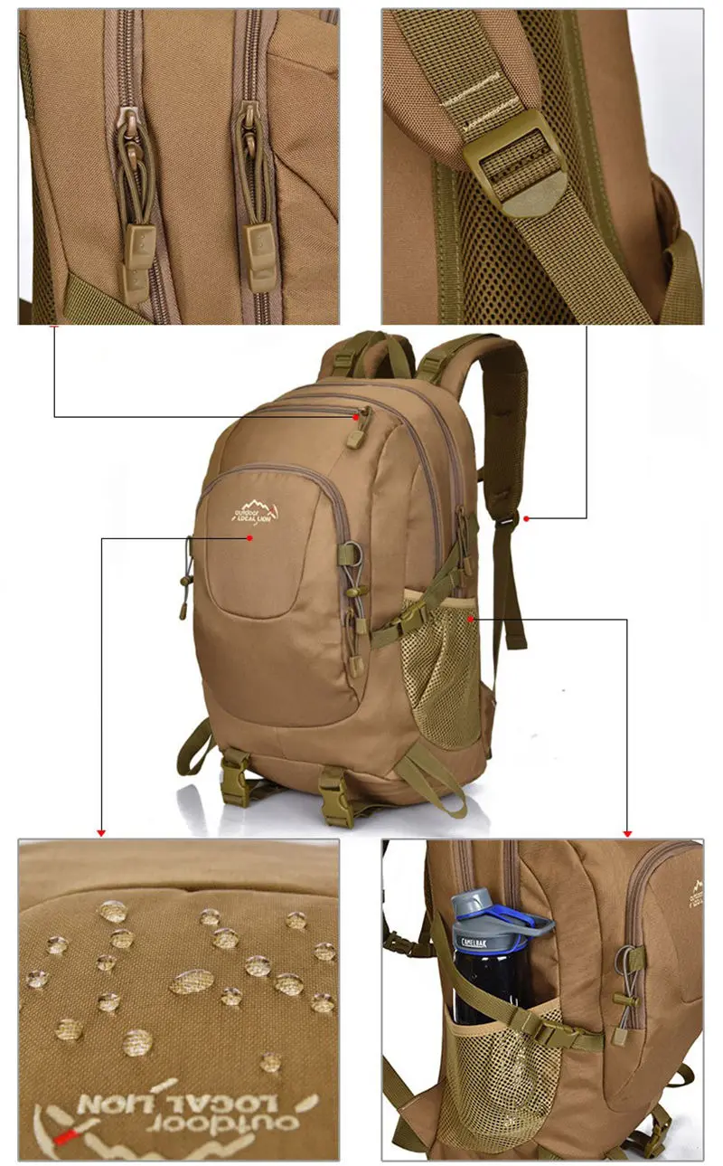 Мужской Тактический Рюкзак Molle Capming, военный уличный спортивный рюкзак, дорожные походные сумки для ноутбука, большая сумка XA192WA