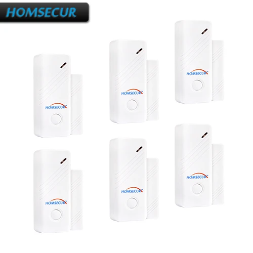 

HOMSECUR 6pcs 433MHz Wireless Door/Window Sensors For Alarm System