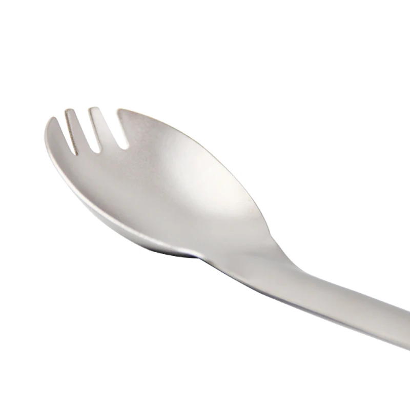 Keith 2 in 1 spork Titanium long Spoon Fork 20g Camping Cutlery Outdoor Tableware Mode