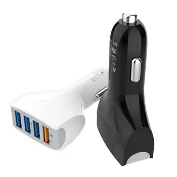 

Quick Oplader 4 Port USB QC 3.0 Fast Charger 3.0 Car Charger Quick Charge For Apple Android Devices