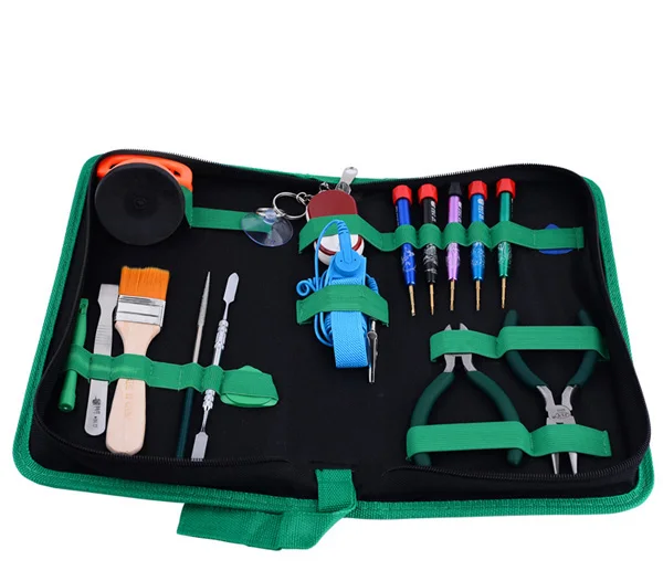 Multifunction Professional Disassemble Computer Repair Tool Kit With Plier Anti static Band For