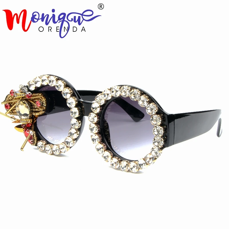 sunglasses with gold bee