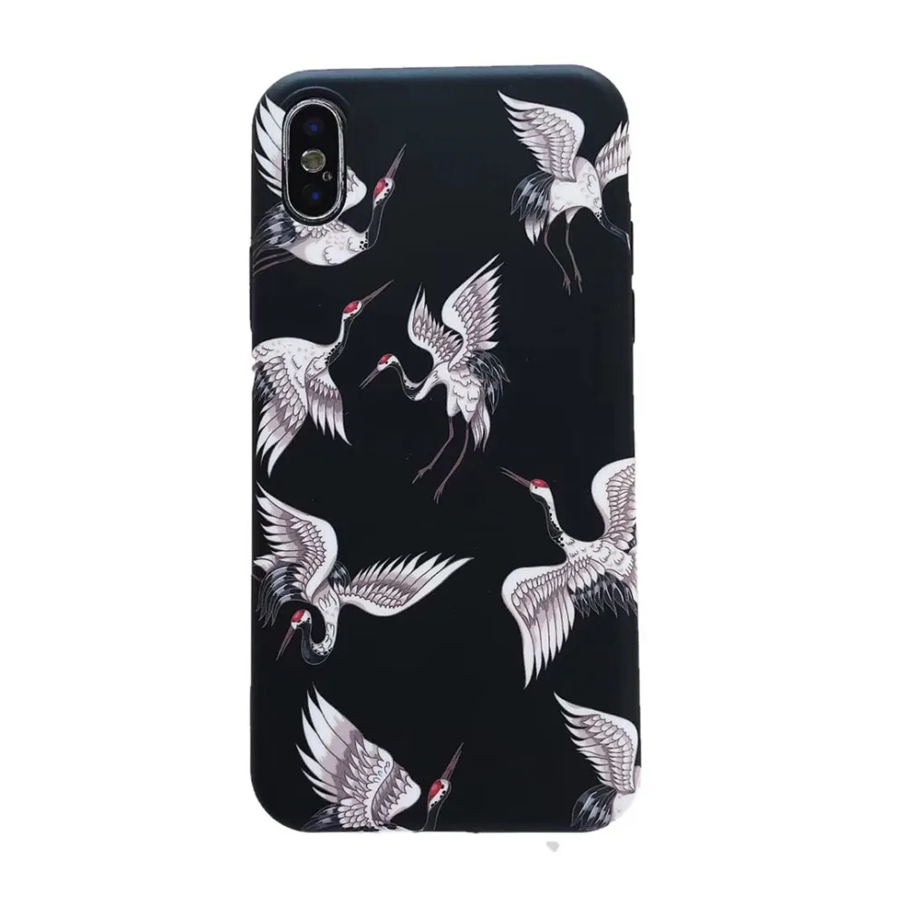 

Cute Japanese TPU Case For iPhone Xs Max XR X 8 8 Plus 7 6 Fashion Protective Phone Cases For Apple Back Cover Shell